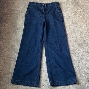 Loft Dark Wash The Trouser Blue Jeans SIZE 4